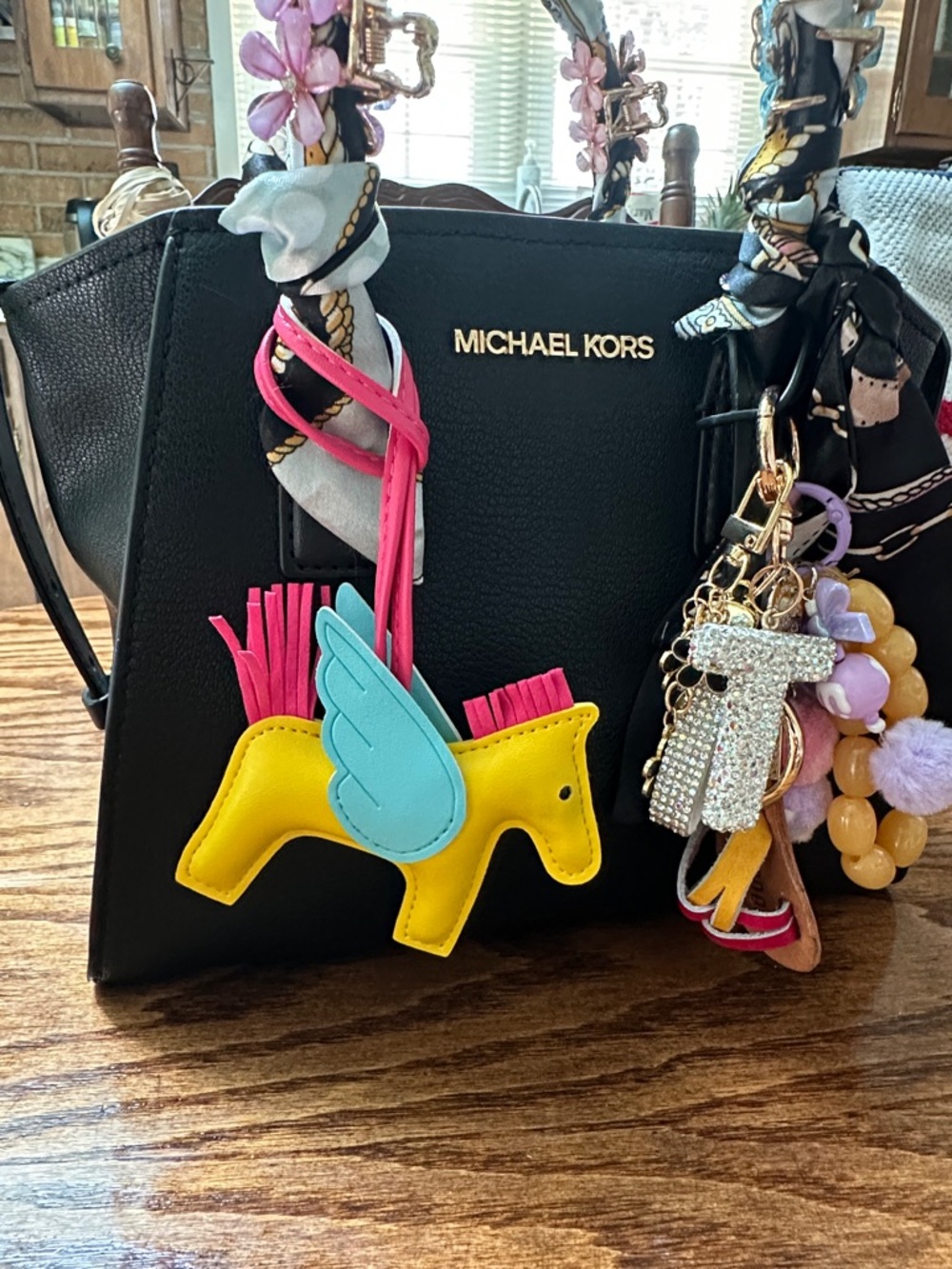 Pony Yellow Color Bag Charm